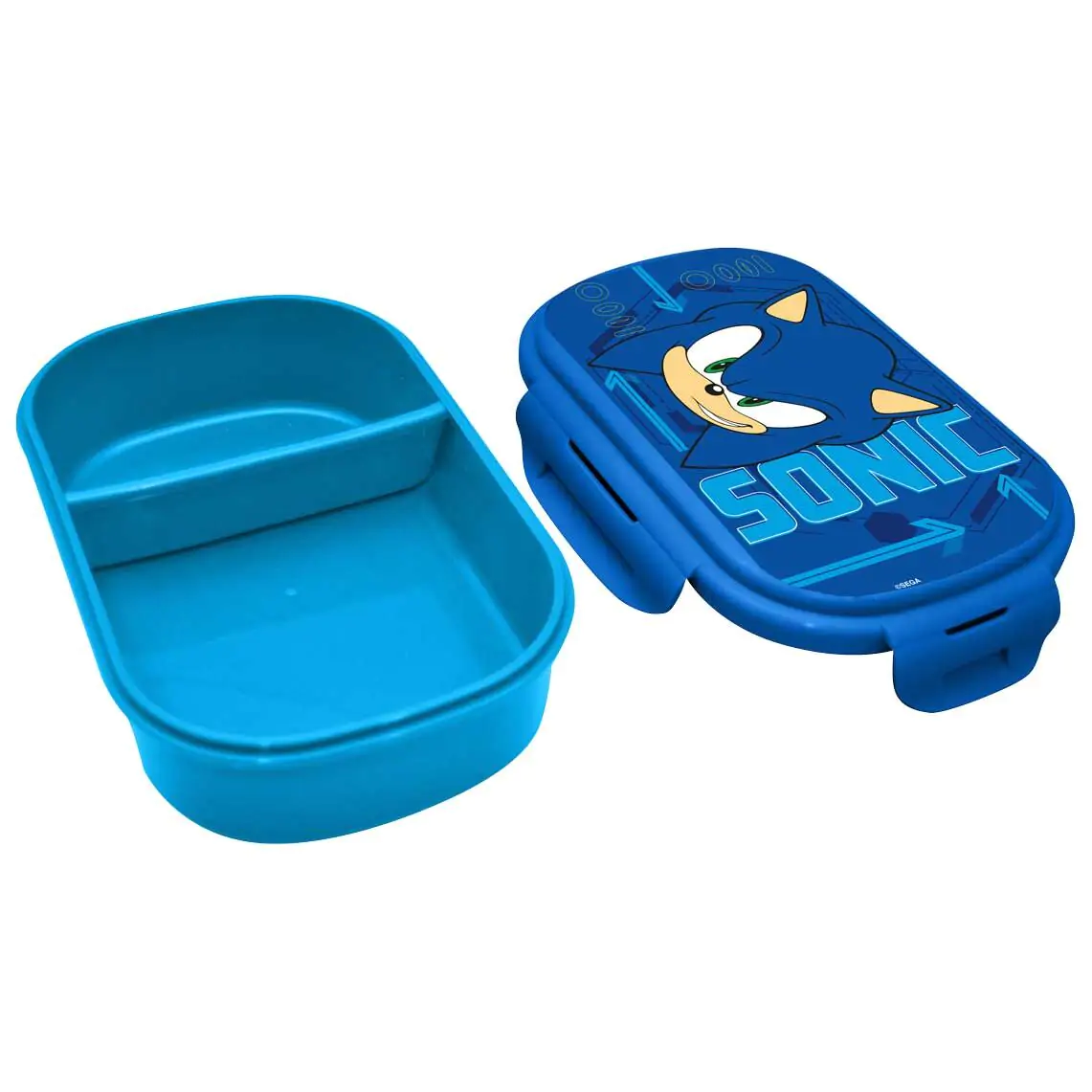 Sonic the Hedgehog lunch box + cutlery product photo