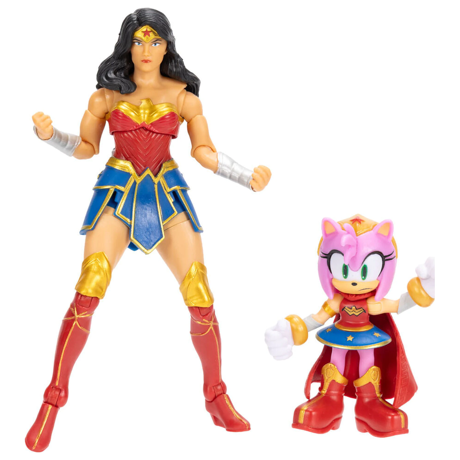 Sonic The Hedgehog x Dc Comics Amy & Wonder Woman figure product photo