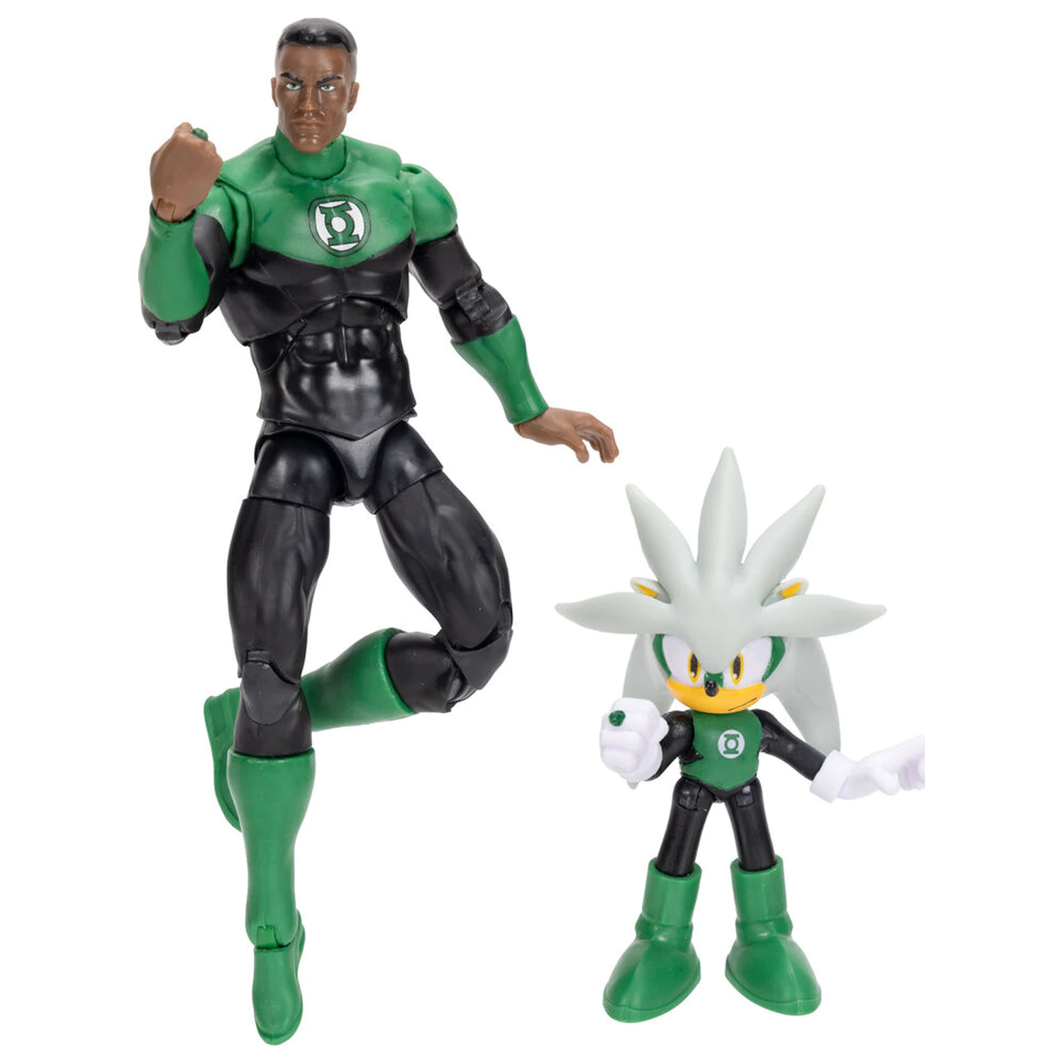 Sonic The Hedgehog x Dc Comics Silver & Green Lantern figure product photo