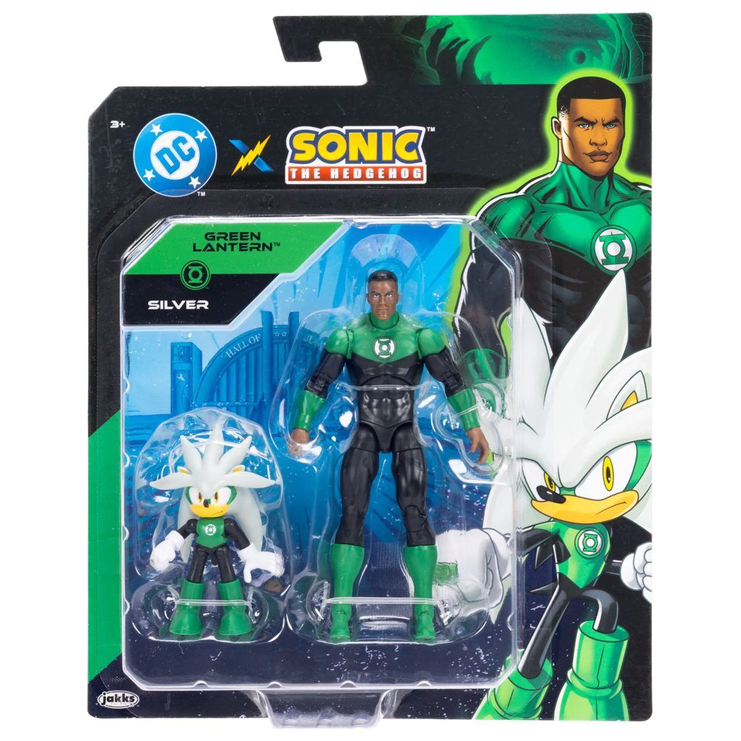 Sonic The Hedgehog x Dc Comics Silver & Green Lantern figure product photo