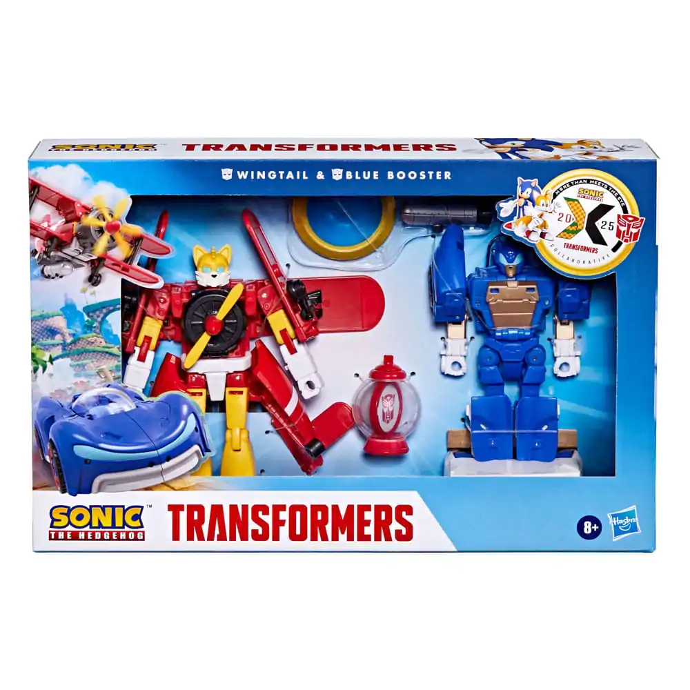 Sonic the Hedgehog x Transformers Action Figure Wingtail & Blue Booster 13 cm termékfotó