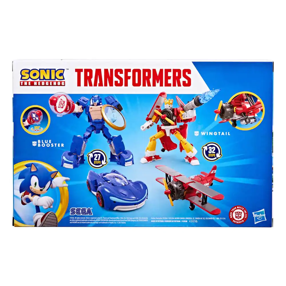 Sonic the Hedgehog x Transformers Action Figure Wingtail & Blue Booster 13 cm termékfotó