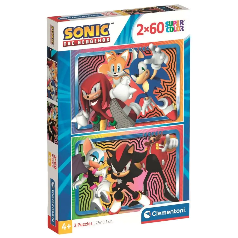 Sonic the Hedhehog puzzle 2x60pcs product photo