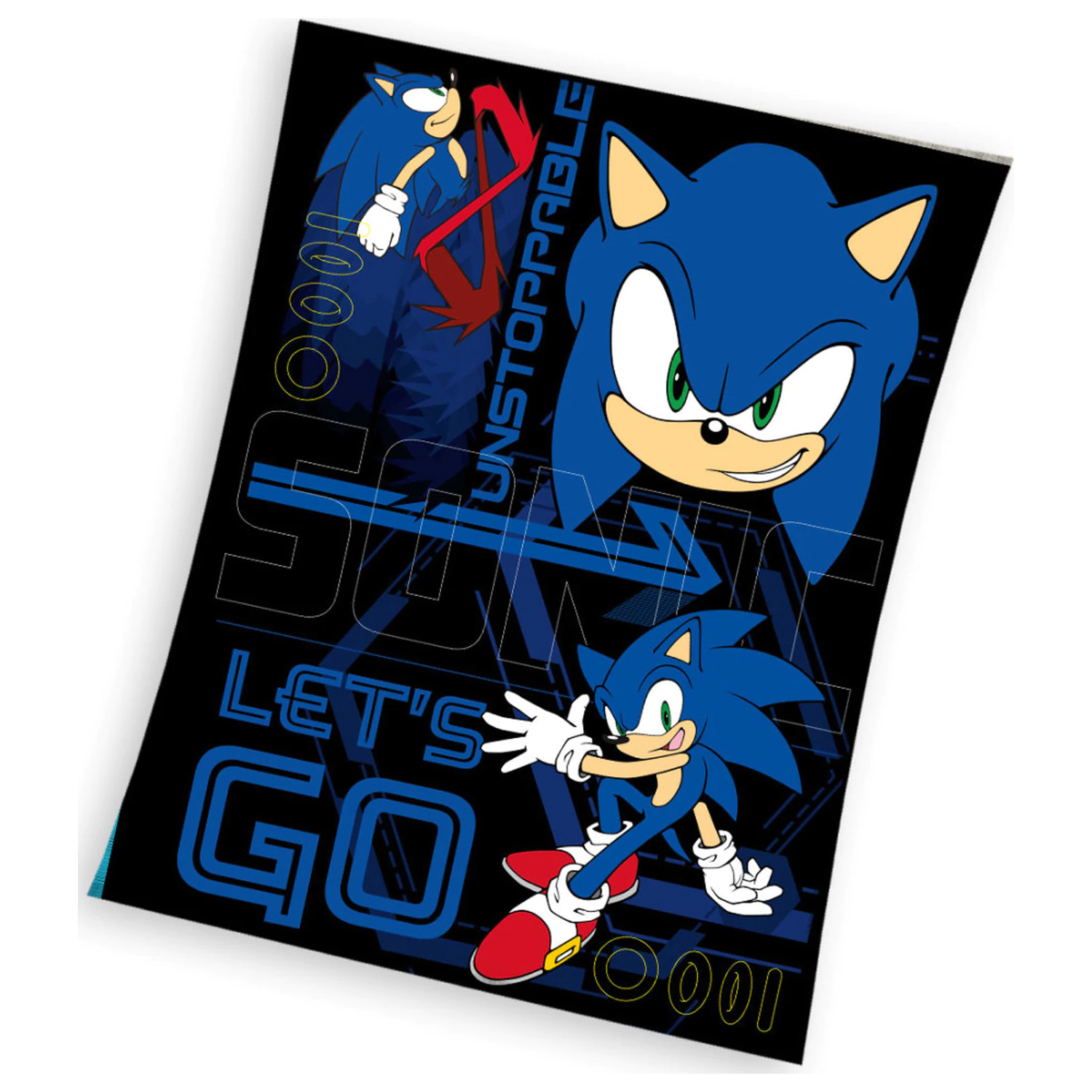 Sonic Unstoppable Fleece Blanket product photo