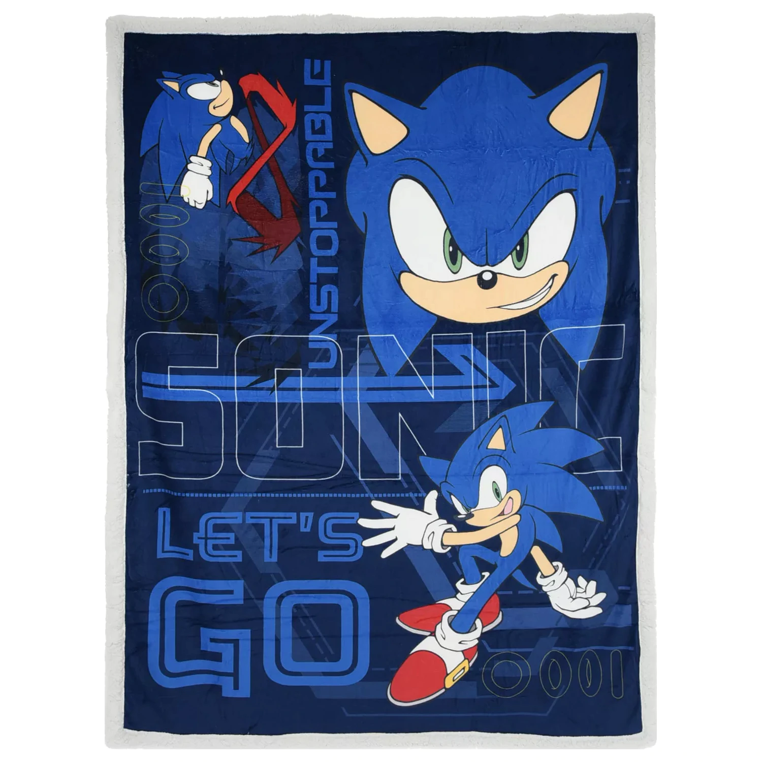 Sonic Unstoppable sherpa blanket 140x190 cm product photo