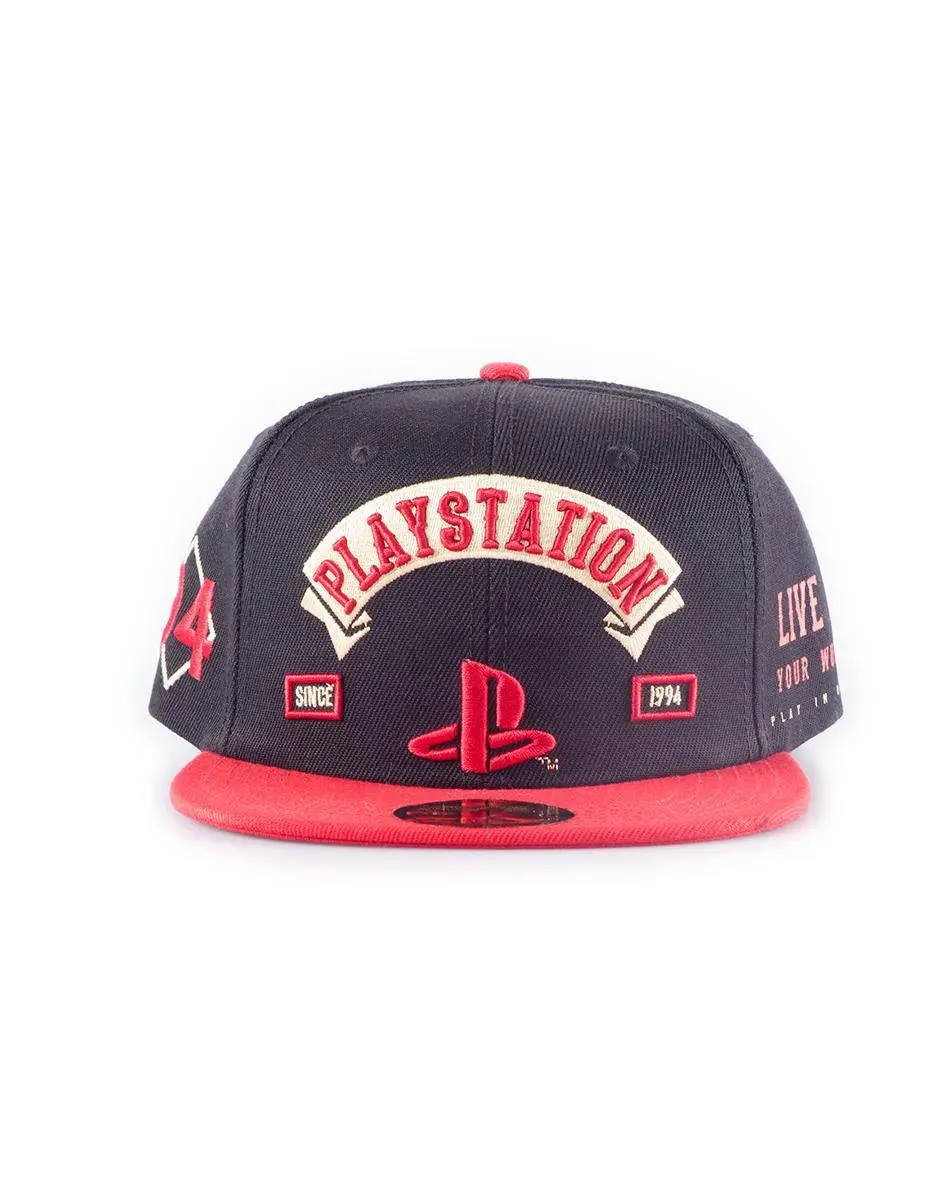 Sony PlayStation Biker Snap Back Baseball Cap Logo product photo