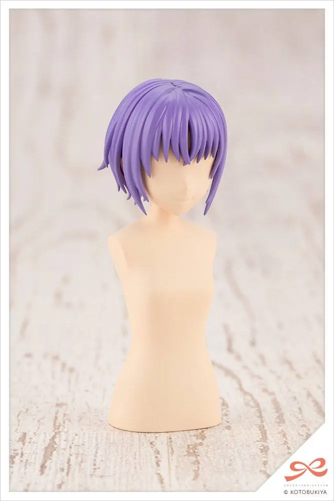 Sousai Shojo Teien Model Kit Accesoory Set 1/10 After School Short Wigs Type A Orange &amp; Purple product photo