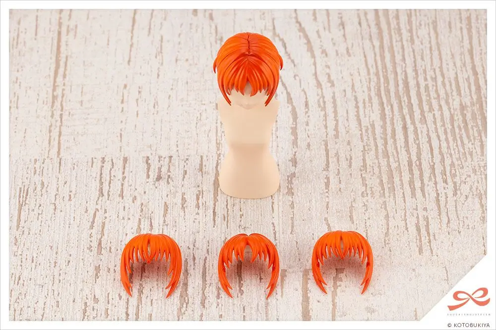 Sousai Shojo Teien Model Kit Accesoory Set 1/10 After School Short Wigs Type A Orange &amp; Purple product photo