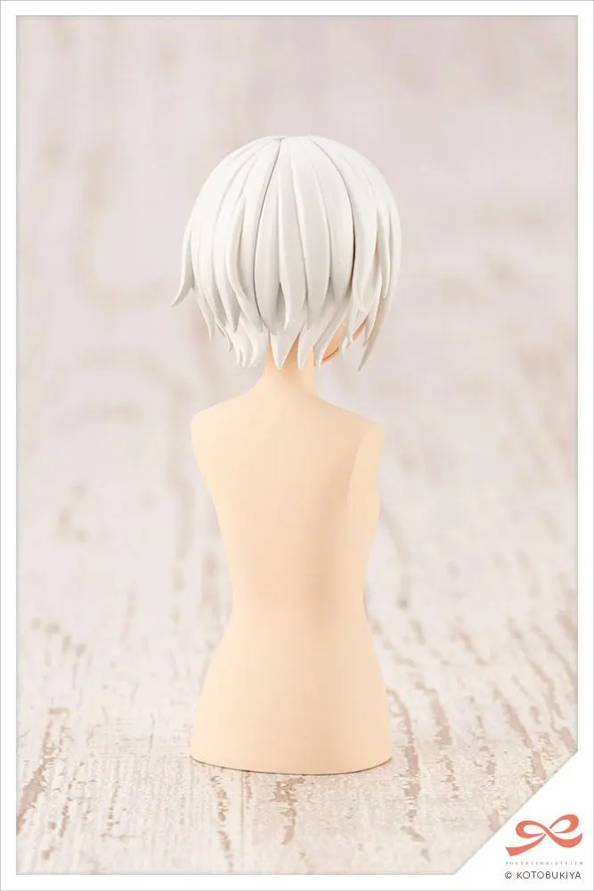 Sousai Shojo Teien Model Kit Accesoory Set 1/10 After School Short Wigs Type A White &amp; Choco Brown product photo