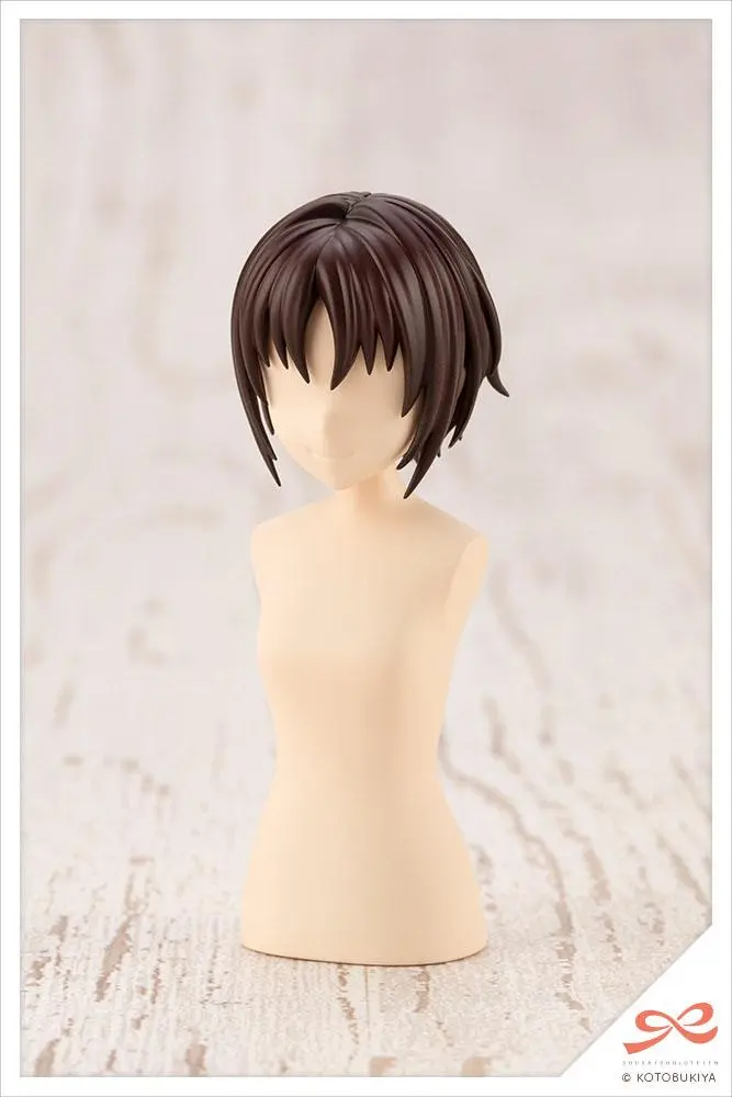 Sousai Shojo Teien Model Kit Accesoory Set 1/10 After School Short Wigs Type A White &amp; Choco Brown product photo