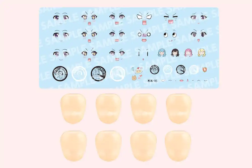 Sousai Shojo Teien Model Kit Accesoory Set 1/10 Customized Face & Decal Set Vol. 5 Designed by Raguhonoerika For Madoka Yuki A product photo