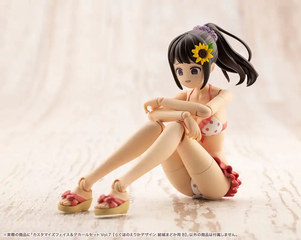 Sousai Shojo Teien Model Kit Accesoory Set 1/10 Customized Face &amp; Decal Set Vol. 7 Designed by Raguhonoerika For Madoka Yuki B product photo