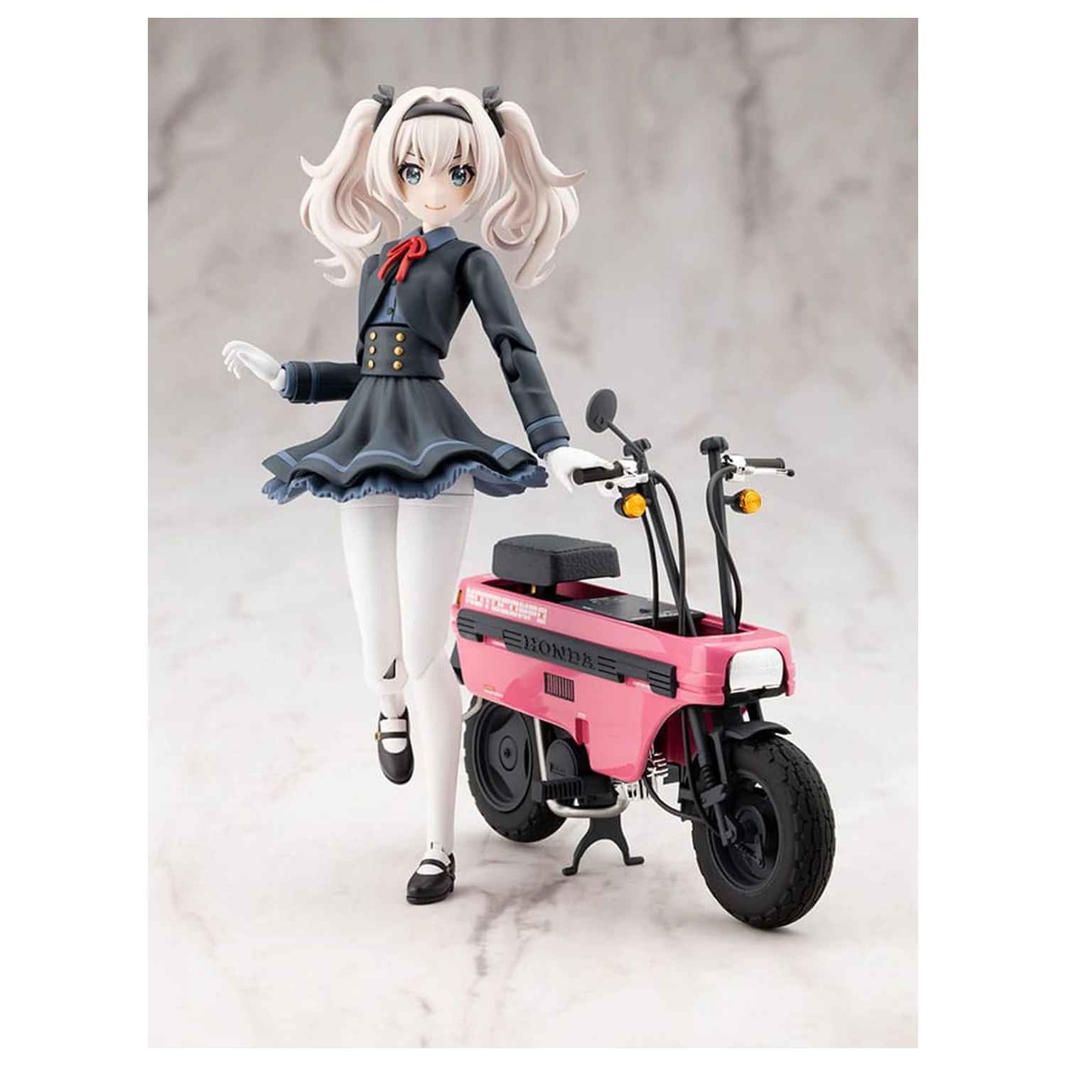 Sousai Shojo Teien Plastic Model Kit 1/10 Emma Koishikawa Nocturne with Honda AB12 Motocompo 14 cm      product photo