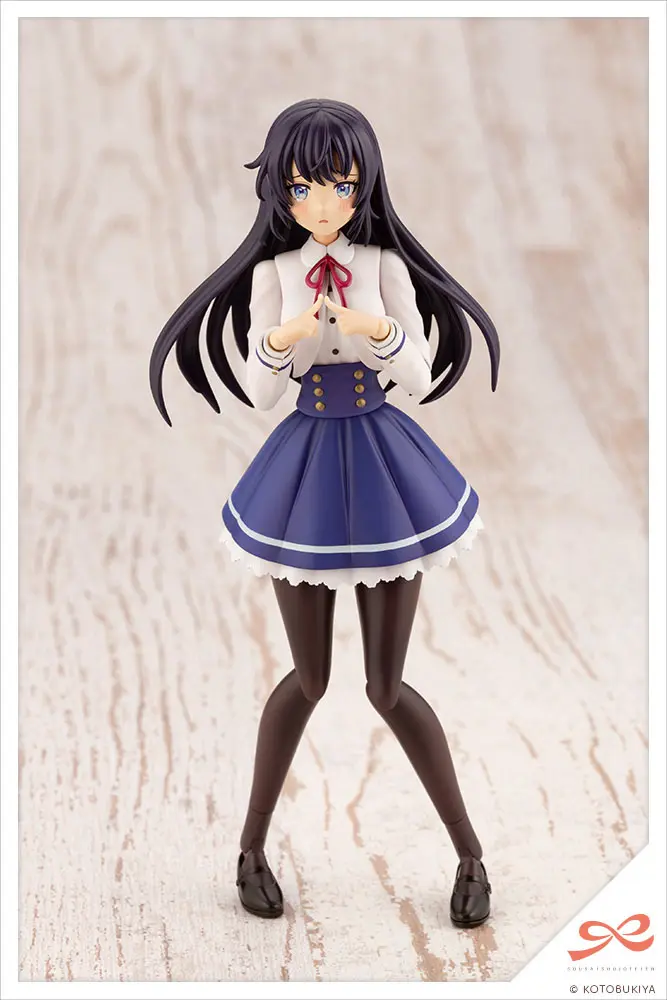 Sousai Shojo Teien Plastic Model Kit 1/10 Ritsuka Saeki St. Iris Gauken Girls' High School Winter Clothes Dreaming Style Snow White 16 cm product photo