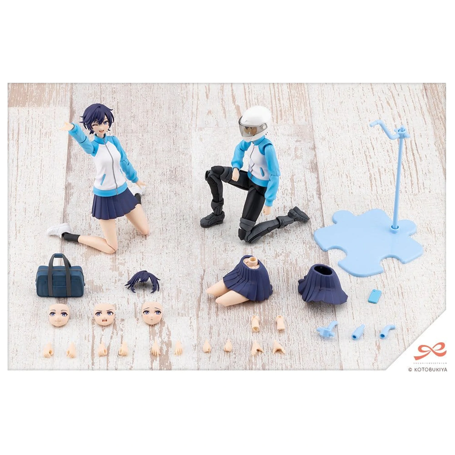 Sousai Shojo Teien Plastic Model Kit 1/10 Rui Saotome Touhou High School Tracksuit 16 cm product photo