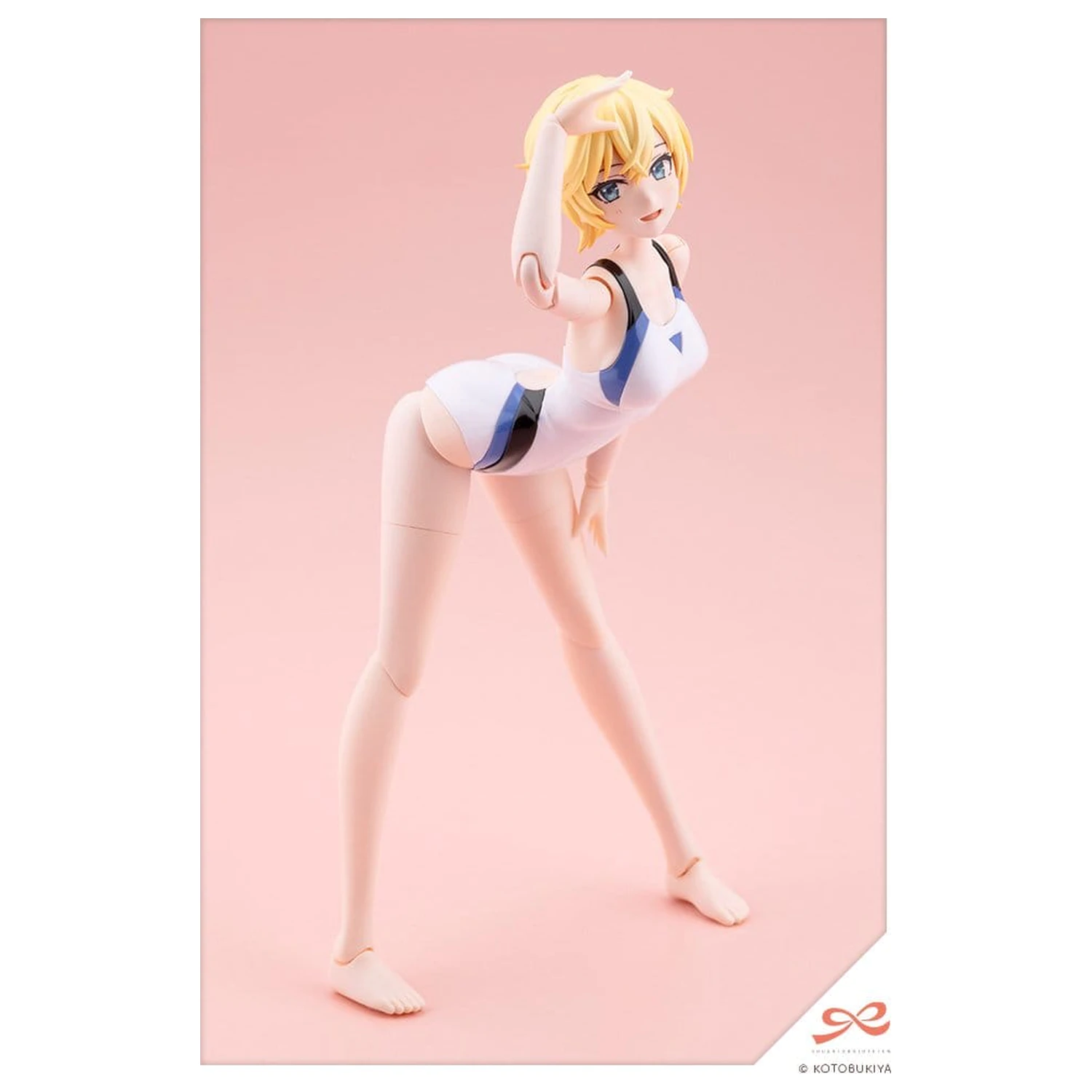 Sousai Shojo Teien Plastic Model 1/10 Rui Saotome Touou High School Competitive Swimsuit Dreaming Style White Dolphin 16 cm product photo