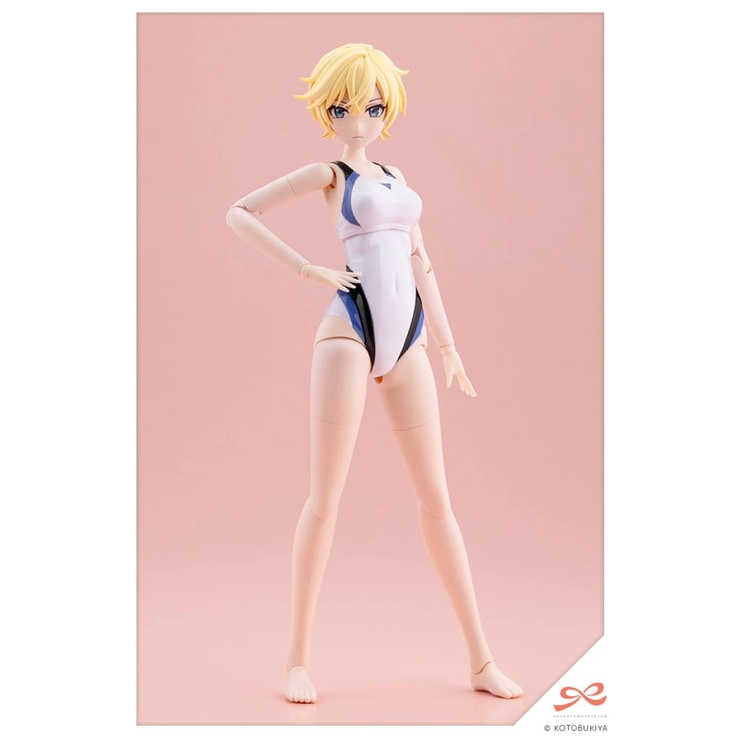 Sousai Shojo Teien Plastic Model 1/10 Rui Saotome Touou High School Competitive Swimsuit Dreaming Style White Dolphin 16 cm product photo