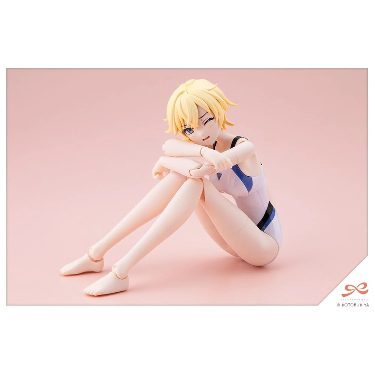 Sousai Shojo Teien Plastic Model 1/10 Rui Saotome Touou High School Competitive Swimsuit Dreaming Style White Dolphin 16 cm product photo