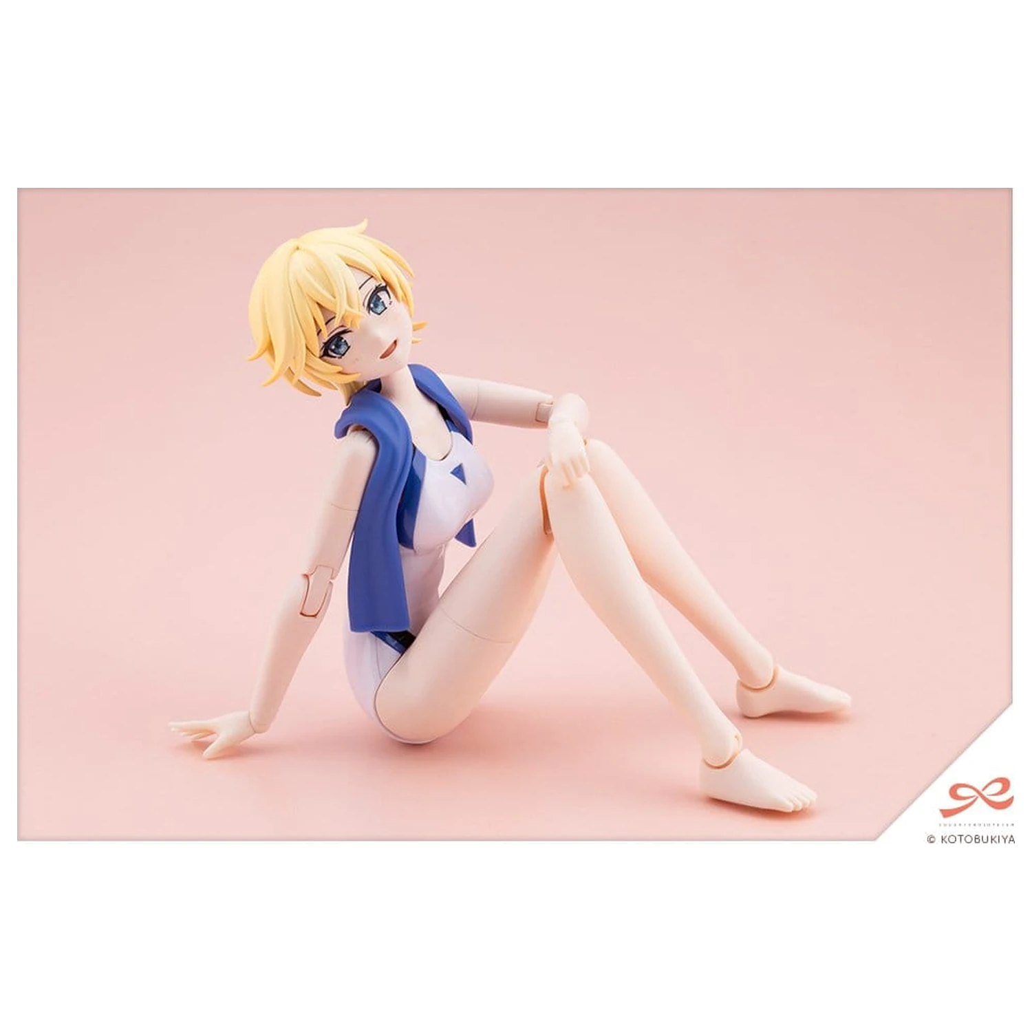 Sousai Shojo Teien Plastic Model 1/10 Rui Saotome Touou High School Competitive Swimsuit Dreaming Style White Dolphin 16 cm product photo