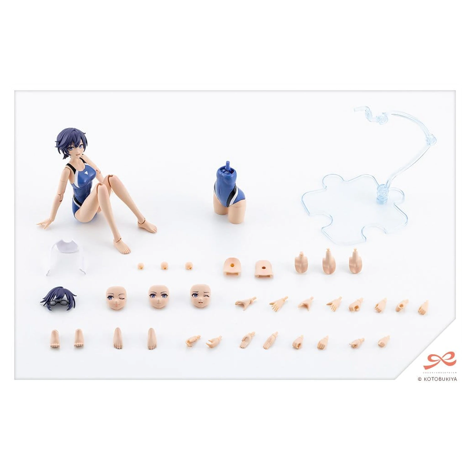 Sousai Shojo Teien Plastic Model 1/10 Rui Saotome Touou High School Competitive Swimsuit 16 cm product photo