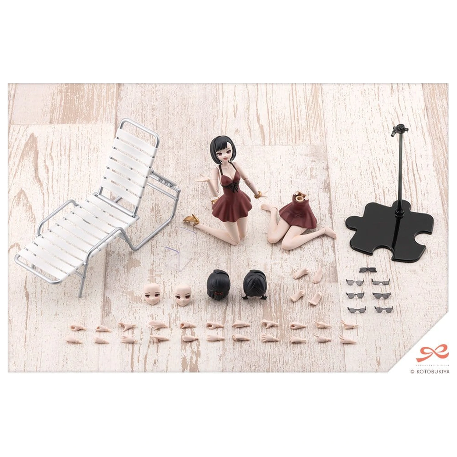 Sousai Shojo Teien Plastic Model Kit 1/10 Yomi Swim Style 16 cm product photo