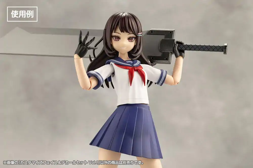 Sousai Shojo Teien Model Kit Accesoory Set 1/10 Customized Face &amp; Decal Set Vol. 1 product photo
