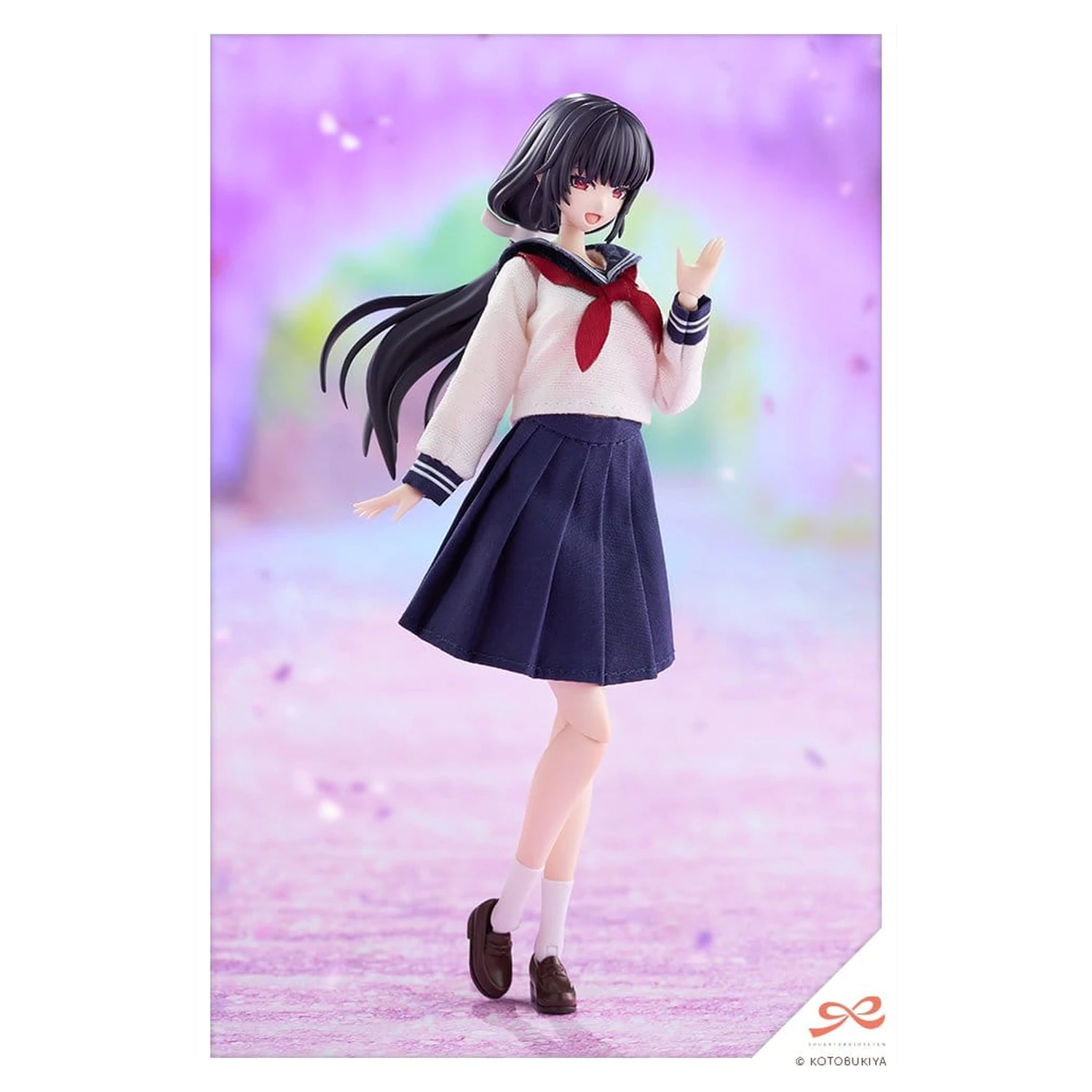 Sousaishojoteien Plastic Model 1/10 Kiru Pla Kuon Yakushiji Touou High School Uniform 16 cm product photo