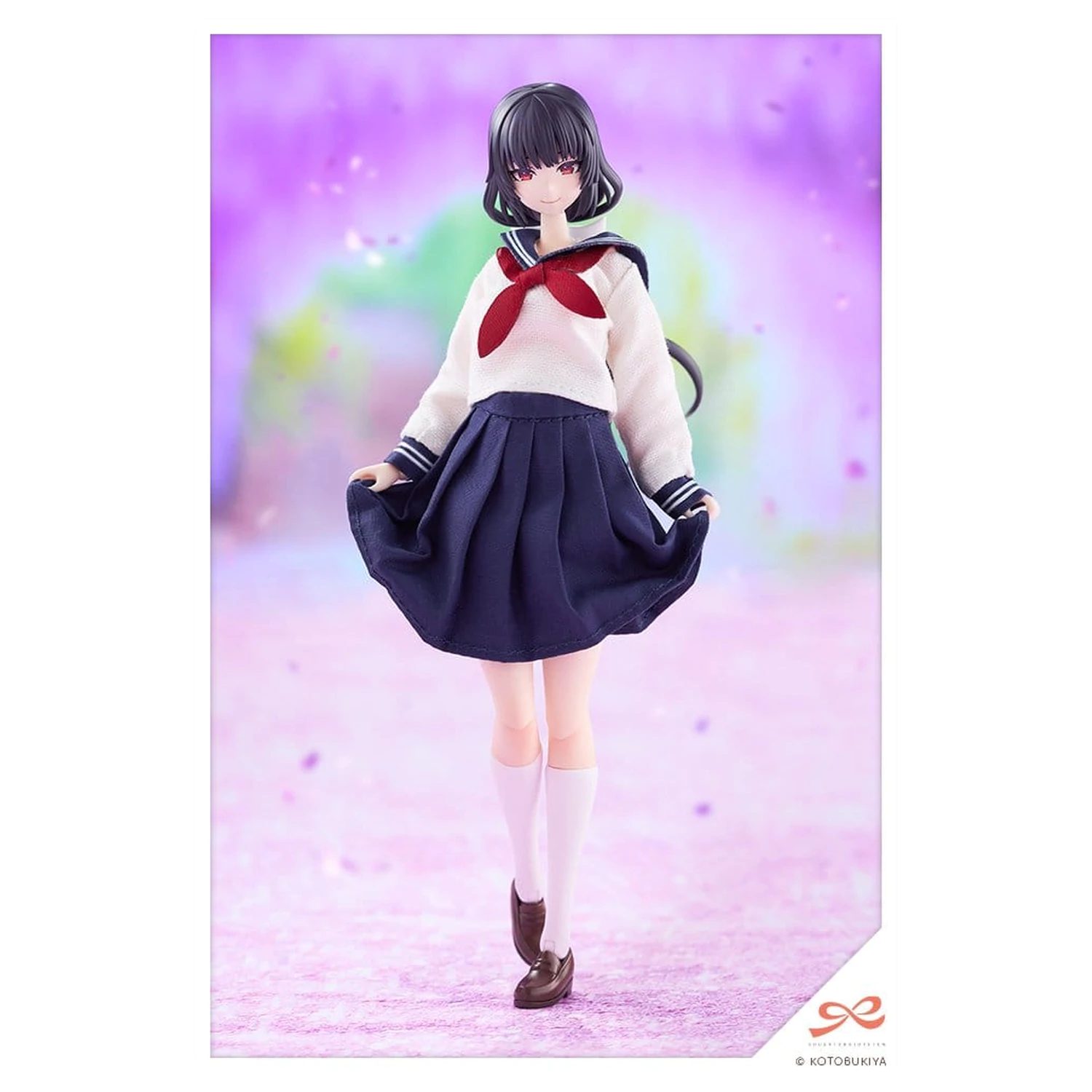 Sousaishojoteien Plastic Model 1/10 Kiru Pla Kuon Yakushiji Touou High School Uniform 16 cm product photo