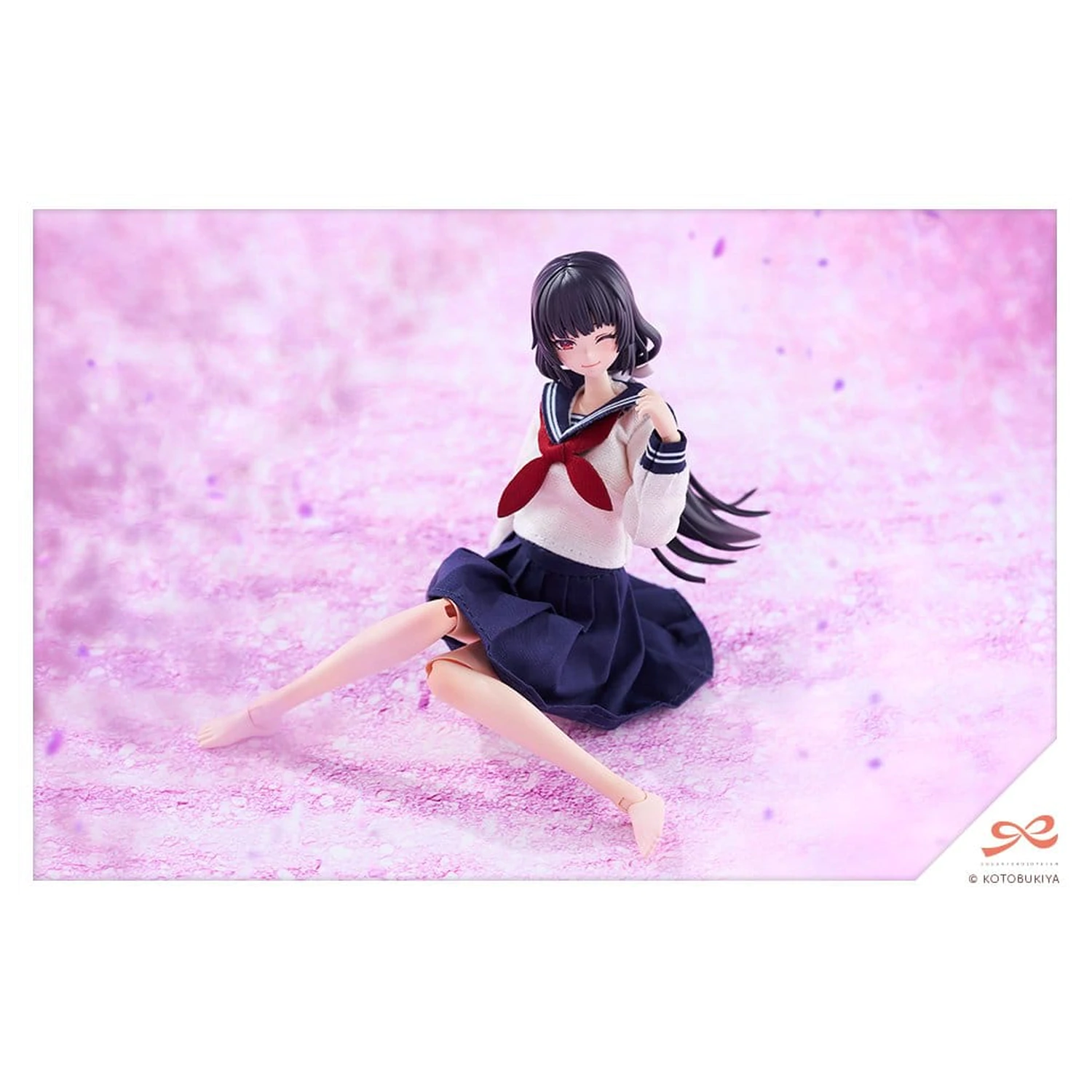 Sousaishojoteien Plastic Model 1/10 Kiru Pla Kuon Yakushiji Touou High School Uniform 16 cm product photo