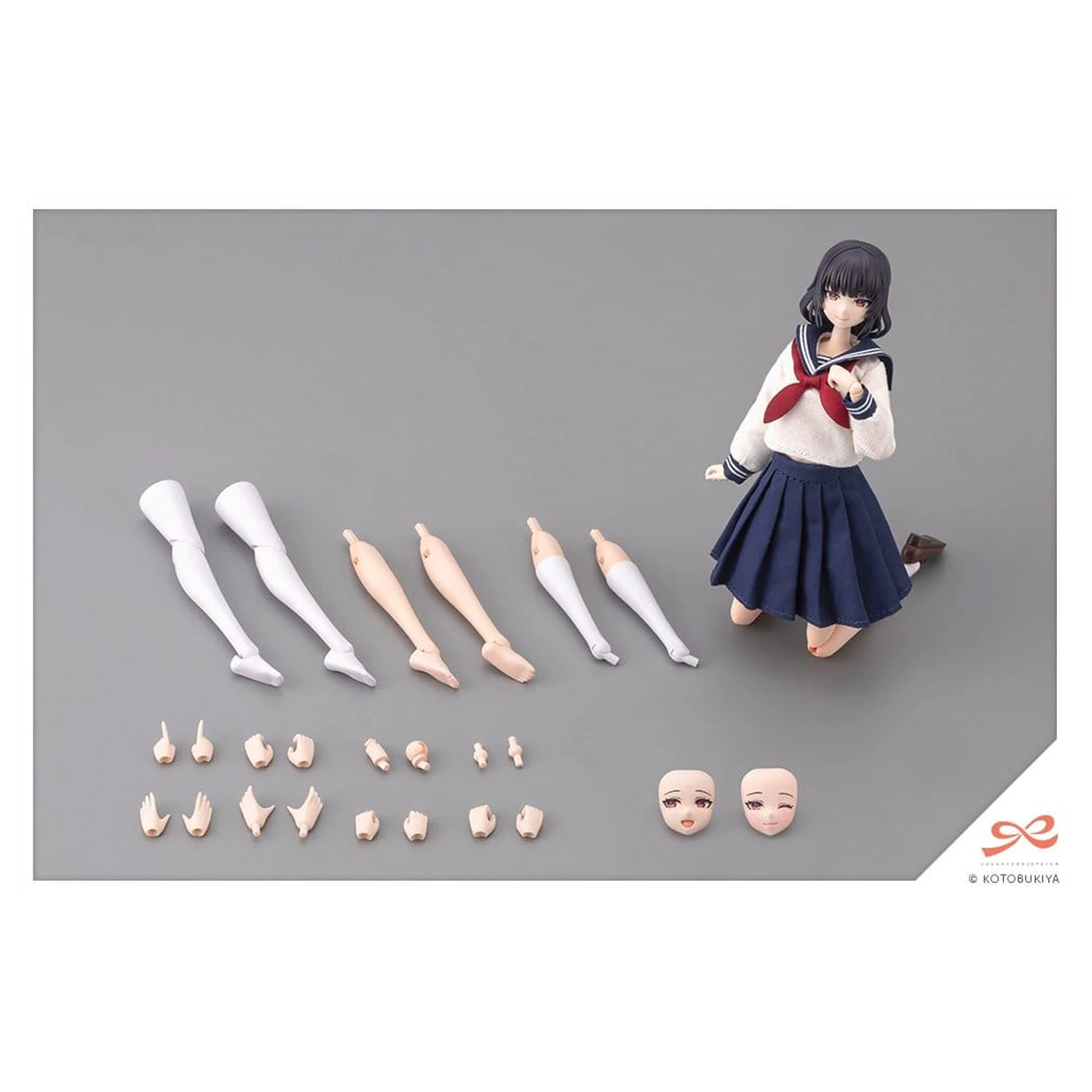 Sousaishojoteien Plastic Model 1/10 Kiru Pla Kuon Yakushiji Touou High School Uniform 16 cm product photo