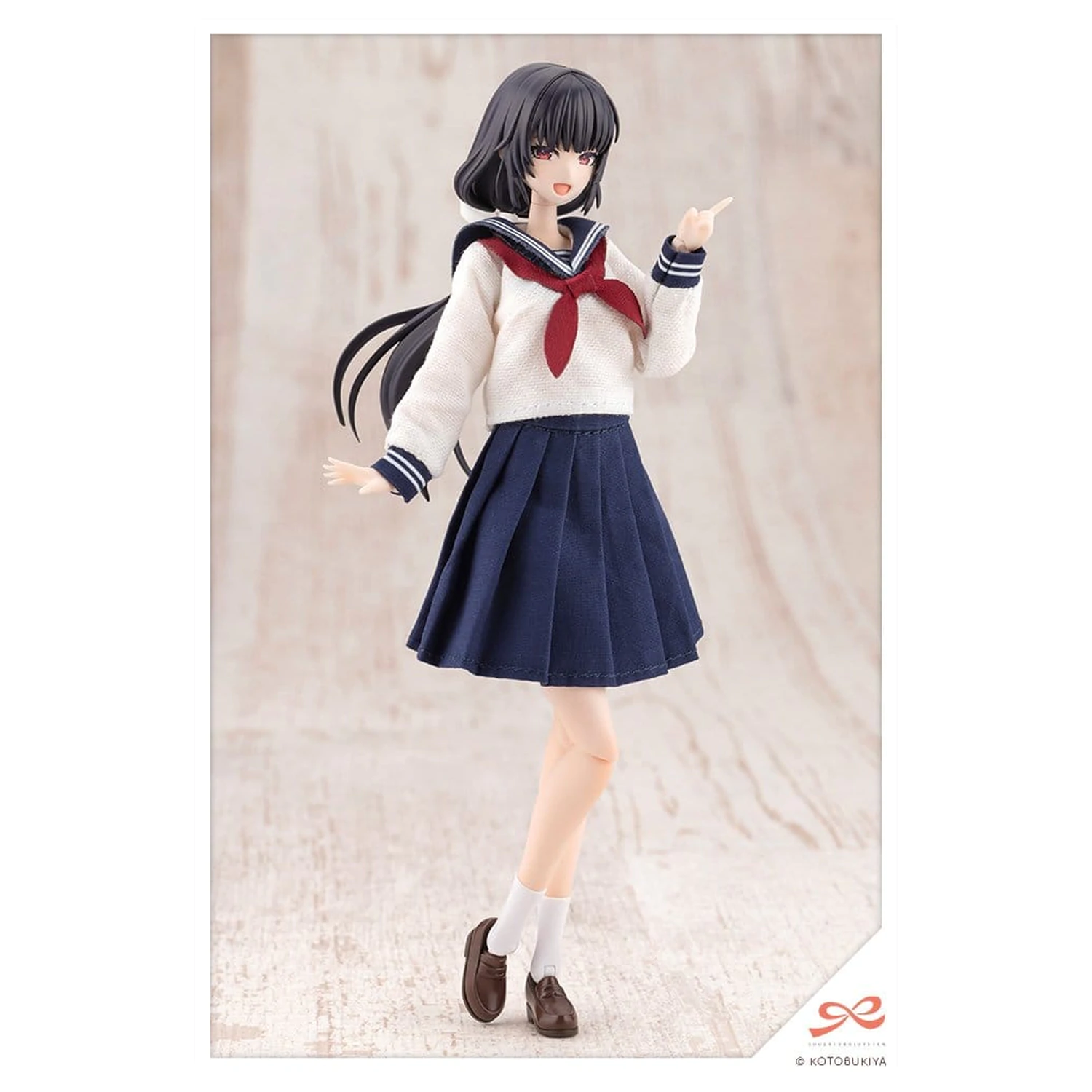 Sousaishojoteien Plastic Model 1/10 Kiru Pla Kuon Yakushiji Touou High School Uniform 16 cm product photo