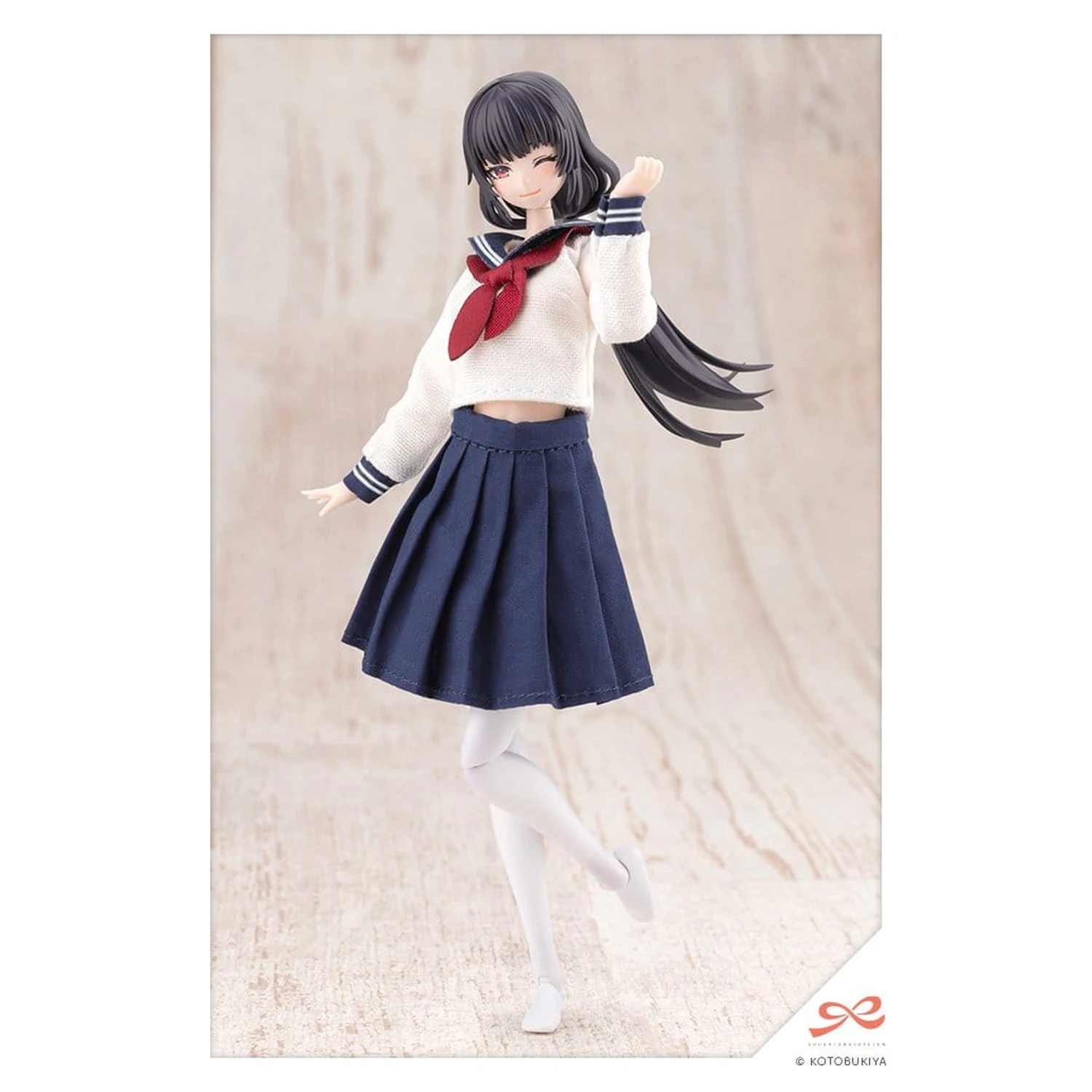 Sousaishojoteien Plastic Model 1/10 Kiru Pla Kuon Yakushiji Touou High School Uniform 16 cm product photo