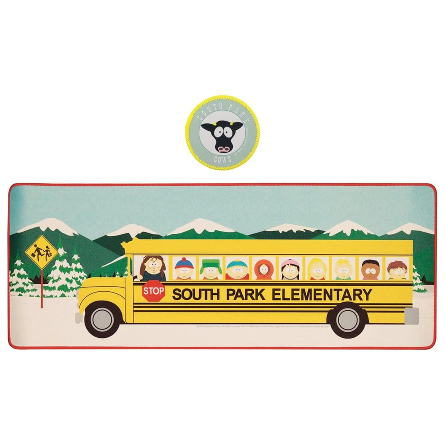 South Park Desk Pad & Coaster Set Elementary School Bus product photo