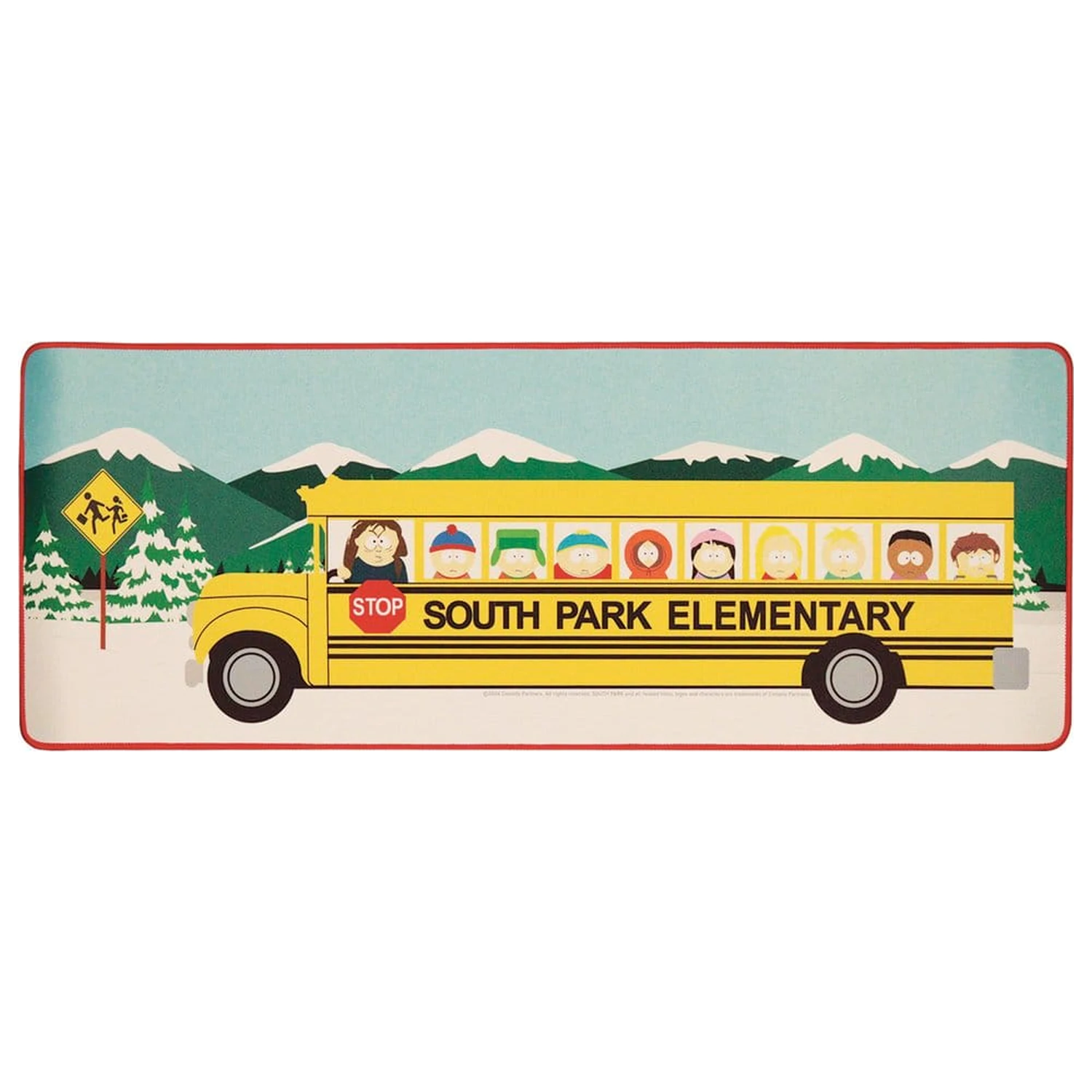 South Park Desk Pad & Coaster Set Elementary School Bus product photo