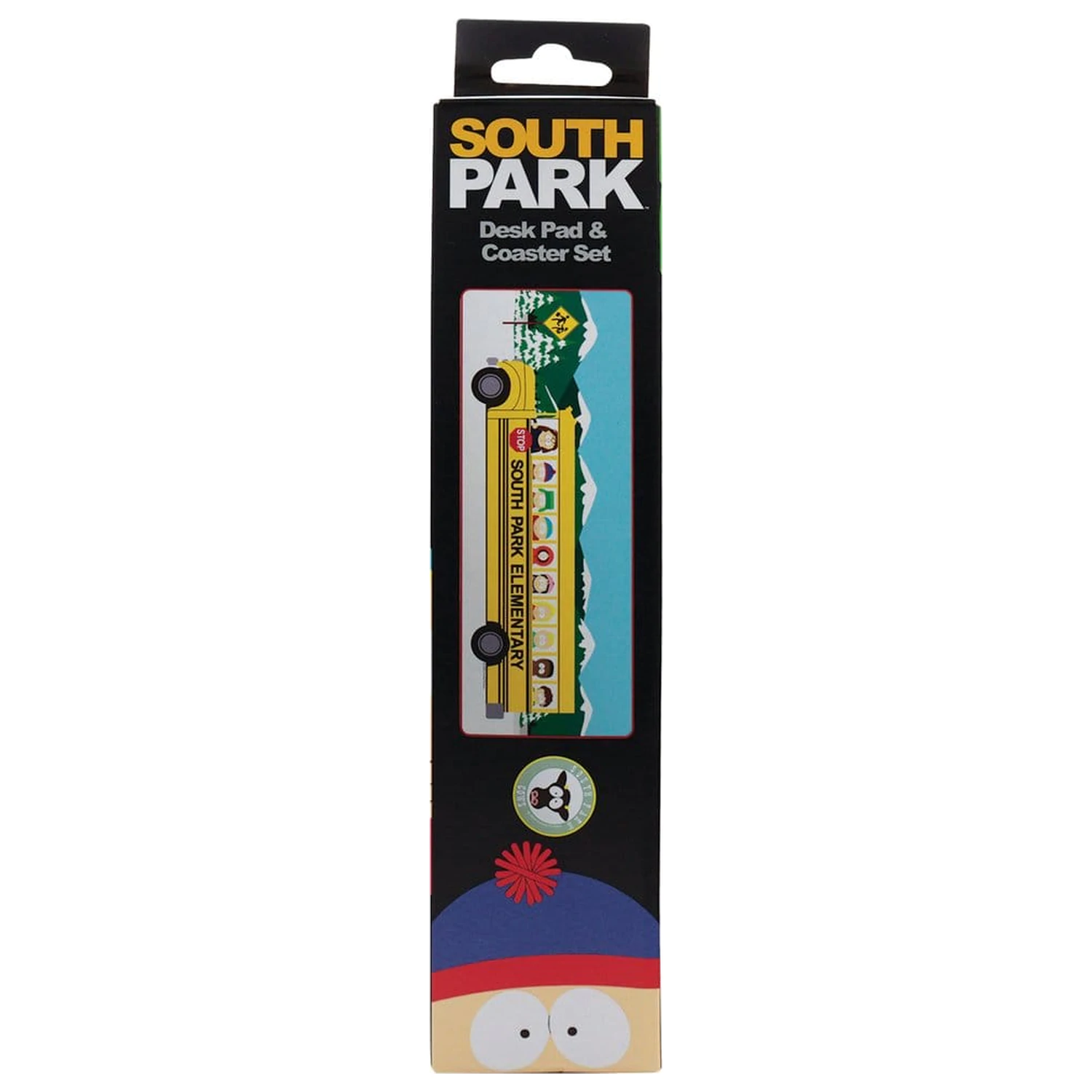 South Park Desk Pad & Coaster Set Elementary School Bus product photo
