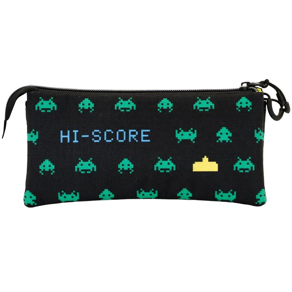 Space Invaders Hi Score triple pencil case product photo