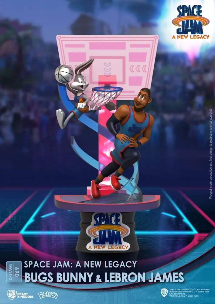 Space Jam: A New Legacy D-Stage PVC Diorama Bugs Bunny & Lebron James New Version 15 cm termékfotó