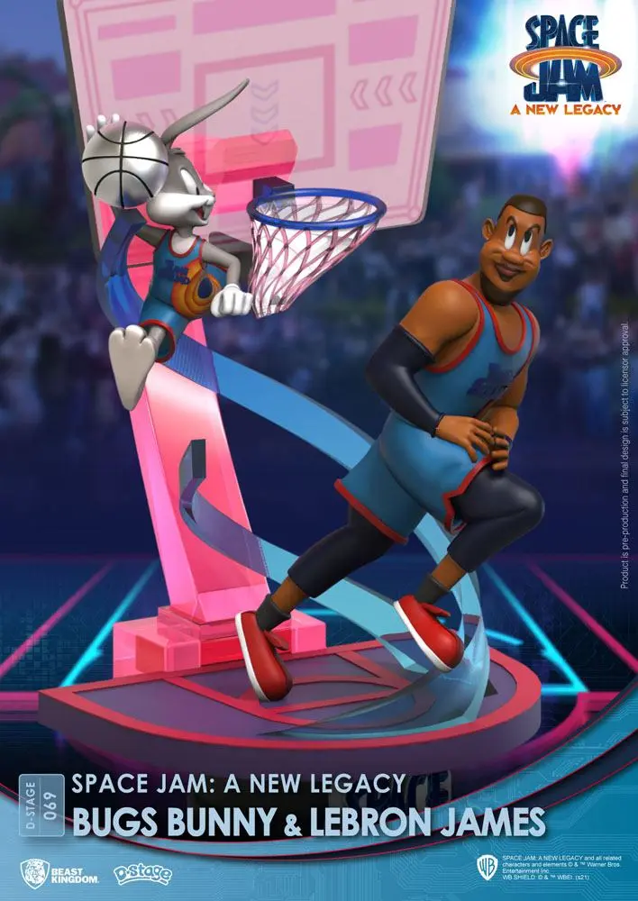 Space Jam: A New Legacy D-Stage PVC Diorama Bugs Bunny & Lebron James New Version 15 cm termékfotó