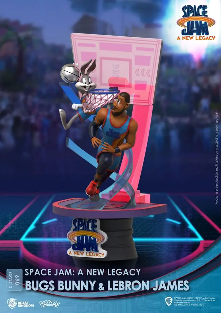 Space Jam: A New Legacy D-Stage PVC Diorama Bugs Bunny & Lebron James Standard Version 15 cm termékfotó