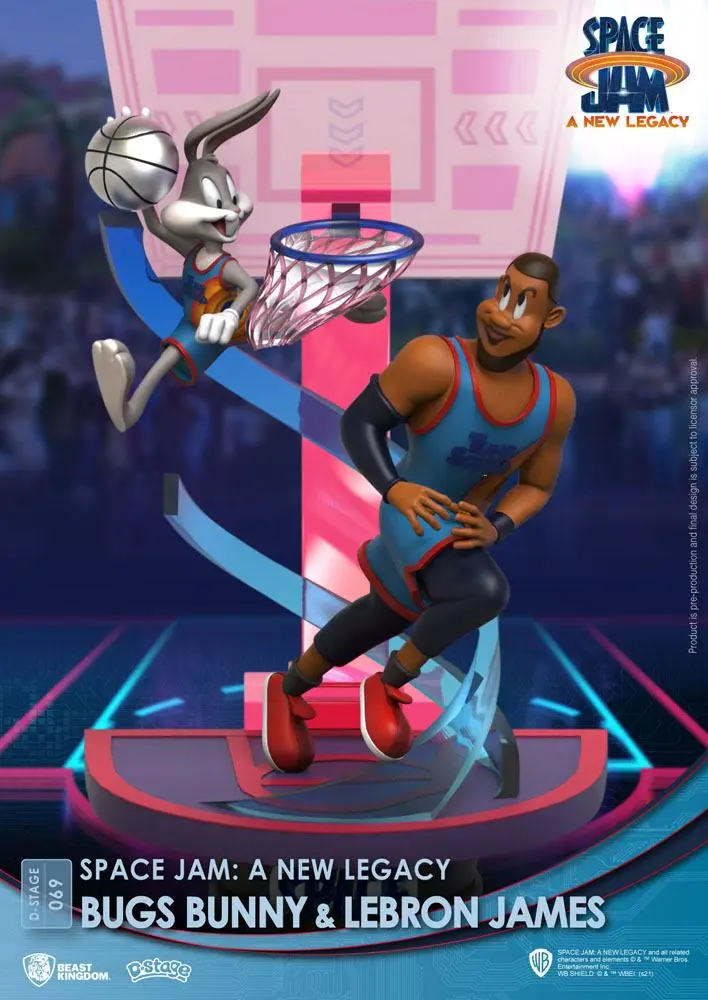 Space Jam: A New Legacy D-Stage PVC Diorama Bugs Bunny & Lebron James Standard Version 15 cm termékfotó