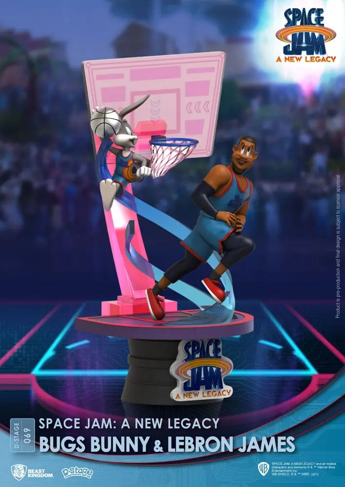 Space Jam: A New Legacy D-Stage PVC Diorama Bugs Bunny & Lebron James Standard Version 15 cm termékfotó