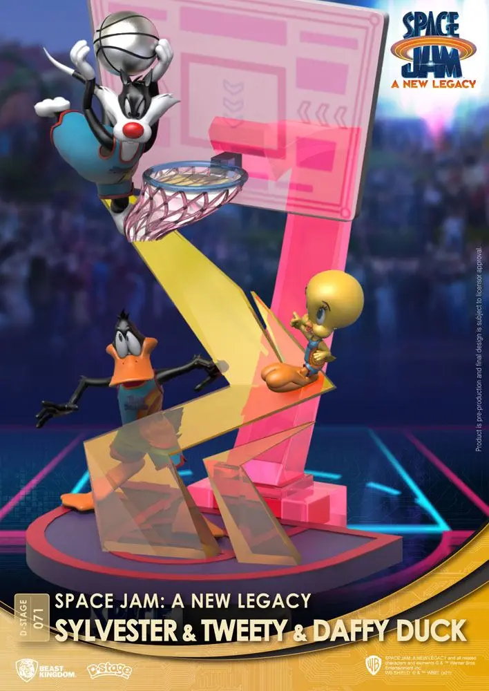 Space Jam: A New Legacy D-Stage PVC Diorama Sylvester &amp; Tweety &amp; Daffy Duck Standard Ver. 15 cm product photo