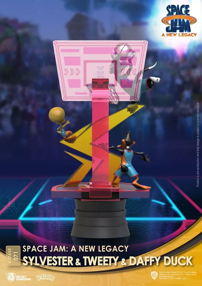Space Jam: A New Legacy D-Stage PVC Diorama Sylvester &amp; Tweety &amp; Daffy Duck Standard Ver. 15 cm product photo