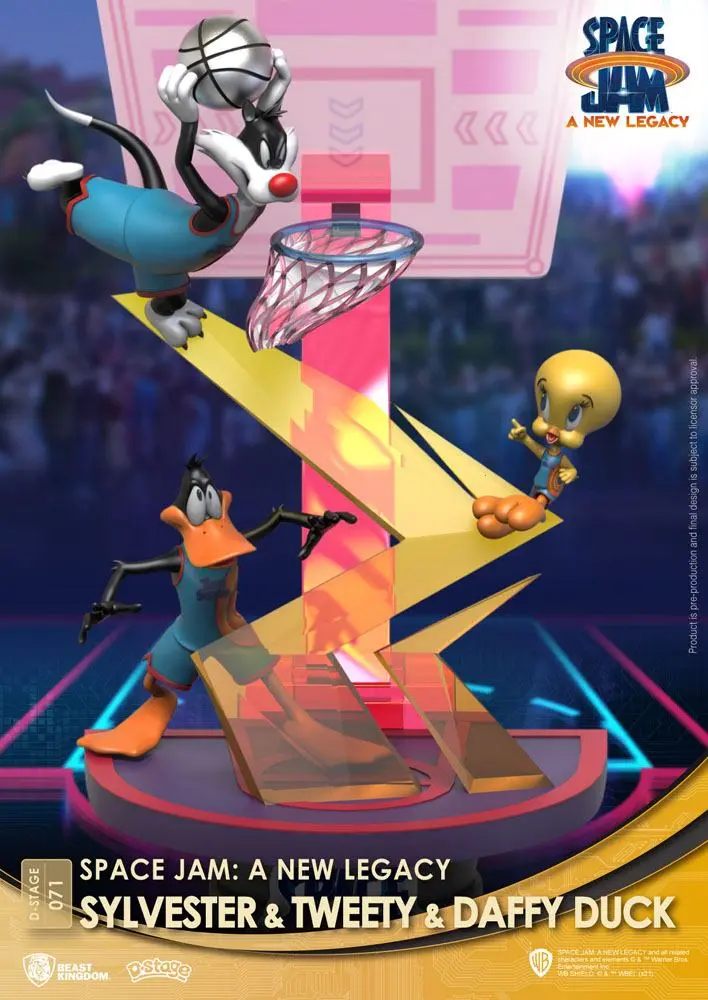 Space Jam: A New Legacy D-Stage PVC Diorama Sylvester &amp; Tweety &amp; Daffy Duck Standard Ver. 15 cm product photo