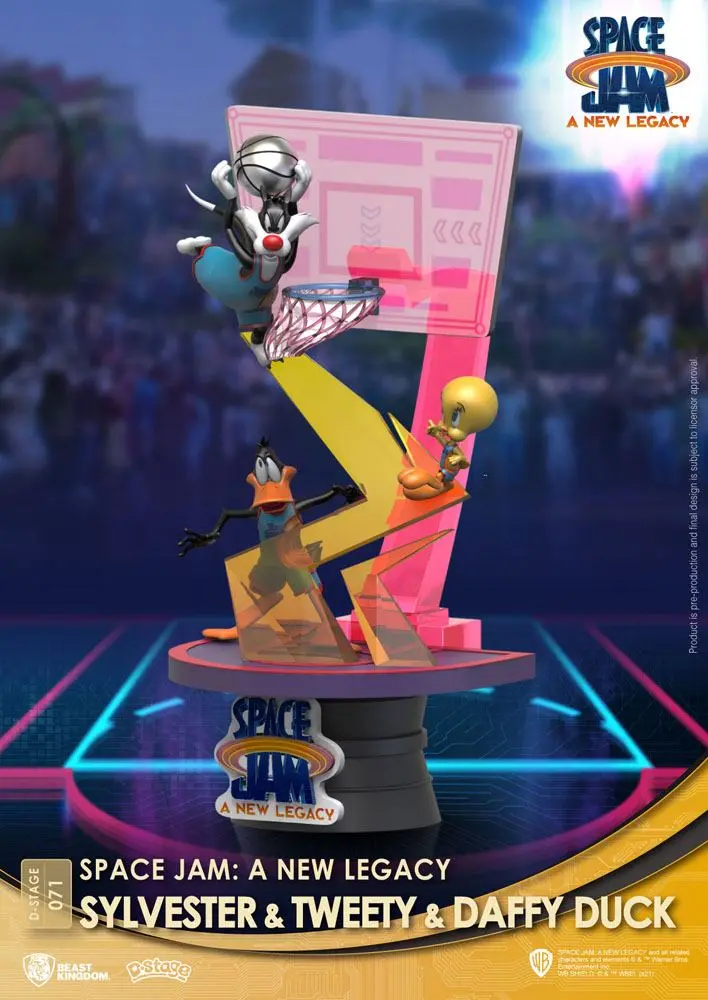Space Jam: A New Legacy D-Stage PVC Diorama Sylvester &amp; Tweety &amp; Daffy Duck Standard Ver. 15 cm product photo