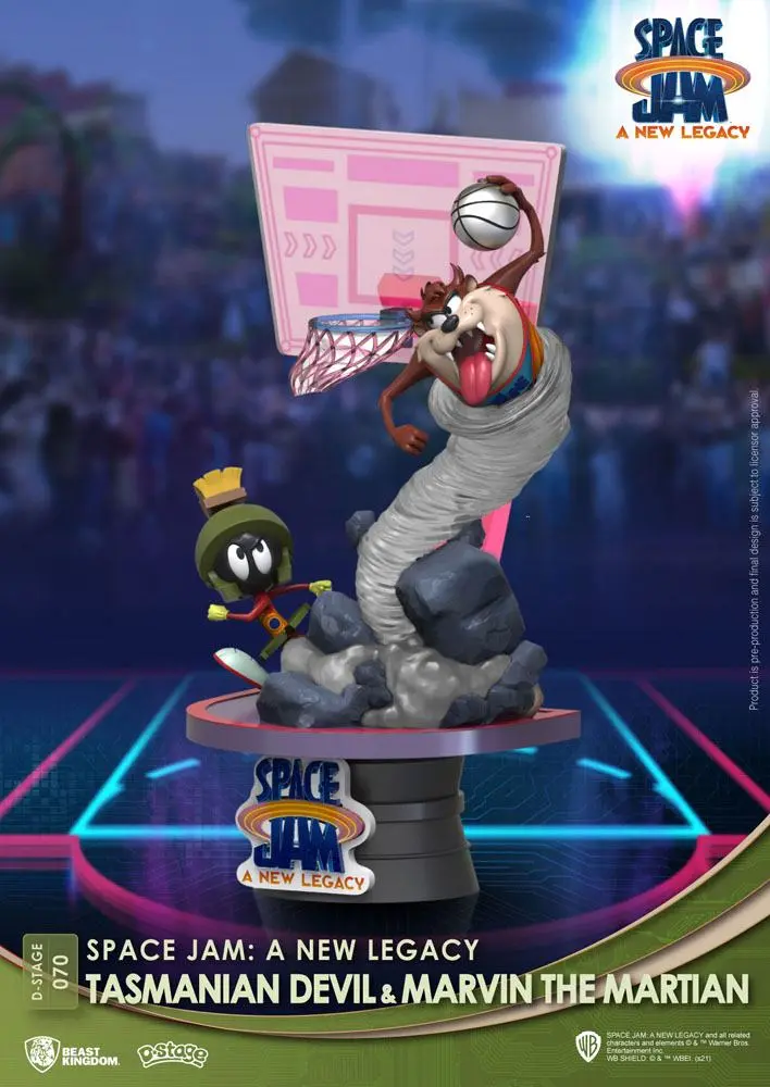Space Jam: A New Legacy D-Stage PVC Diorama Tasmanian Devil &amp; Marvin The Martian New Version 15 cm product photo
