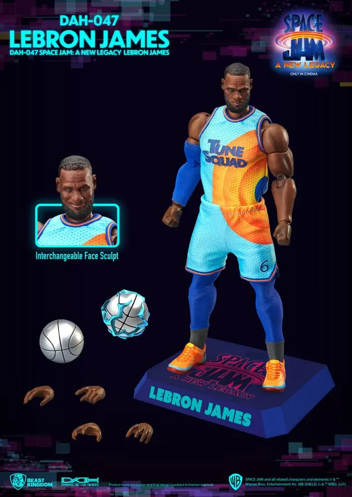 Space Jam: A New Legacy Dynamic 8ction Heroes Action Figure 1/9 LeBron James 20 cm termékfotó