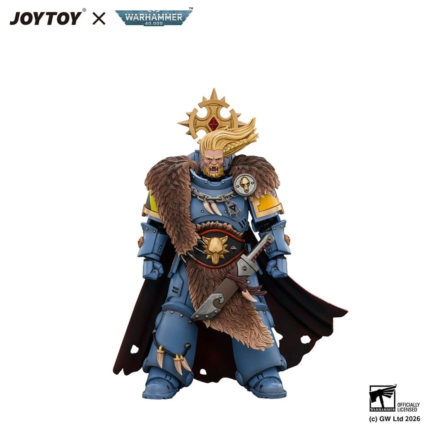 Space Marine Action Figure Space Wolves Wolf Guard Battle Leader 12 cm product photo