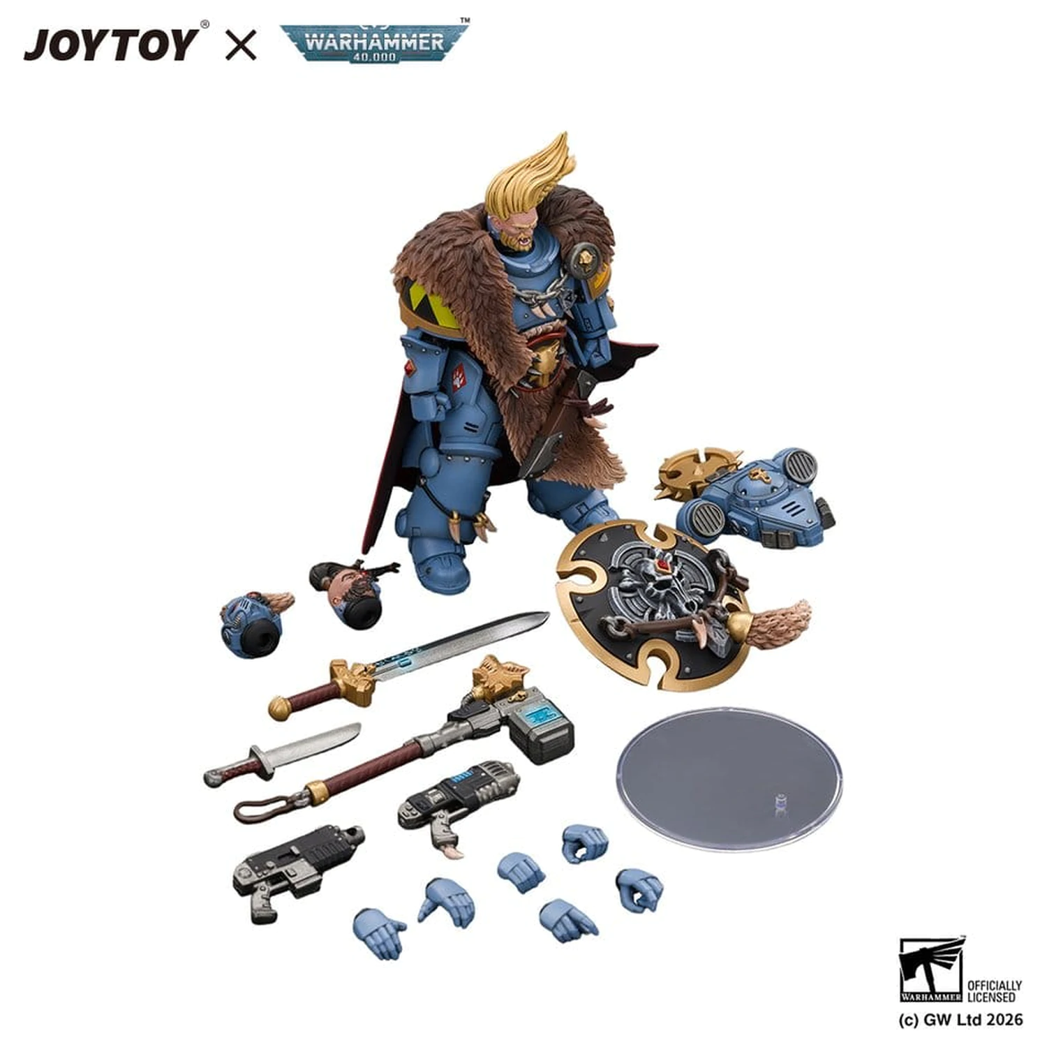 Space Marine Action Figure Space Wolves Wolf Guard Battle Leader 12 cm product photo