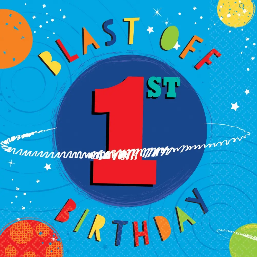 Space Napkins, 16 Count, 32.7*32.7 cm product photo